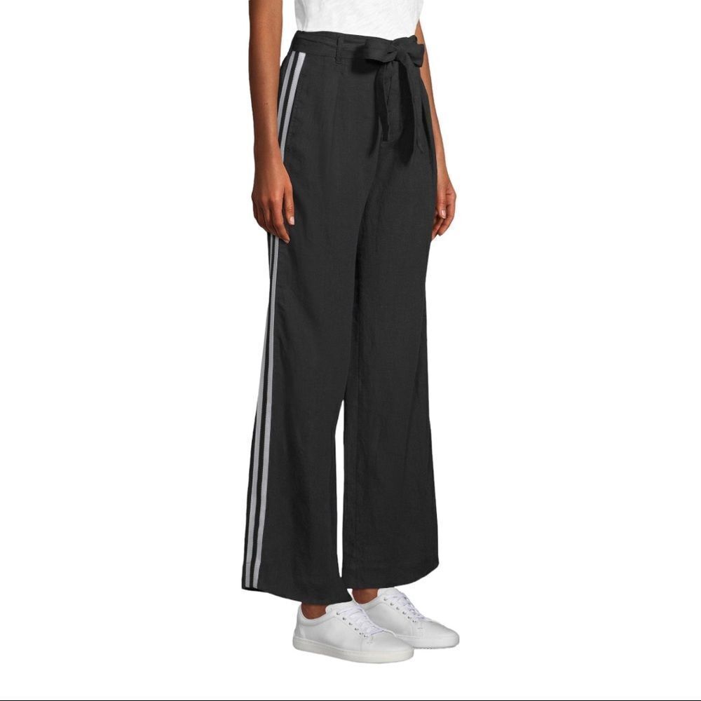 𝅺BELLA Dahl Wide Leg Black Linen Pants Size 26